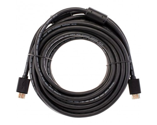 Кабель HDMI-19M --- HDMI-19M ver 2.0+3D/Ethernet ,10m, 2 фильтраTelecom TCG215F-10M