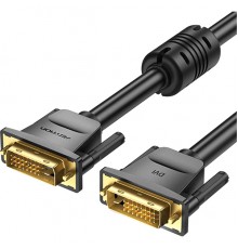 Кабель Vention DVI-D Dual link 25M/25M с ферритовым фильтром - 1.5м.                                                                                                                                                                                      