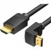 Кабель Vention HDMI High speed v2.0 with Ethernet 19M/19M угол 270 - 3м