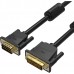 Кабель Vention DVI-I Dual link 24+5M/VGA 15M с ферритовым фильтром - 3м.