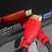 Кабель GCR  5.0m HDMI версия 1.4, черный, красные коннекторы, OD7.3mm, 30/30 AWG, позолоченные контакты, Ethernet 10.2 Гбит/с, 3D, 4K GCR-HM350-5.0m, экран
