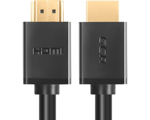 Кабель GCR  5.0m HDMI версия 1.4, черный, OD7.3mm, 30/30 AWG, позолоченные контакты, Ethernet 10.2 Гбит/с, 3D, 4K, GCR-HM410-5.0m, экран