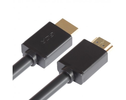 Кабель GCR  2.0m HDMI версия 1.4, черный, OD7.3mm, 30/30 AWG, позолоченные контакты, Ethernet 10.2 Гбит/с, 3D, 4K, GCR-HM410-2.0m, экран