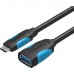 Адаптер-переходник Vention USB Type C M/ OTG USB 3.0 AF, гибкий - 0,1м.