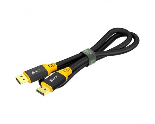 Кабель GCR  3.0m DisplayPort v1.2, черный, AL case, желтый ПВХ, 28/28 AWG, GCR-54438
