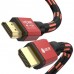 Кабель GCR PROF 3.0m HDMI 2.0, BICOLOR ECO Soft капрон, AL корпус красный, HDR 4:2:2, Ultra HD, 4K 60 fps 60Hz/5K*30Hz, 3D, AUDIO, 18.0 Гбит/с, 28AWG, GCR-54509