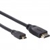 Кабель HDMI-19M --MicroHDMI-19M ver 2.0 1.8m VCOM CG587-1.8M