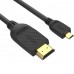 Кабель HDMI-19M --MicroHDMI-19M ver 2.0 1.5m VCOM CG587-1.5M