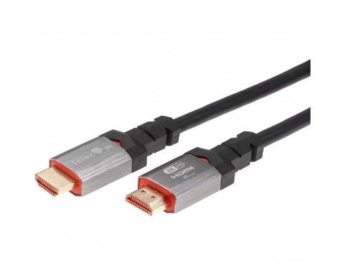 Кабель HDMI 19M/M,ver. 2.1, 8K@60 Hz 1m метал разъемы, Telecom TCG365-1M