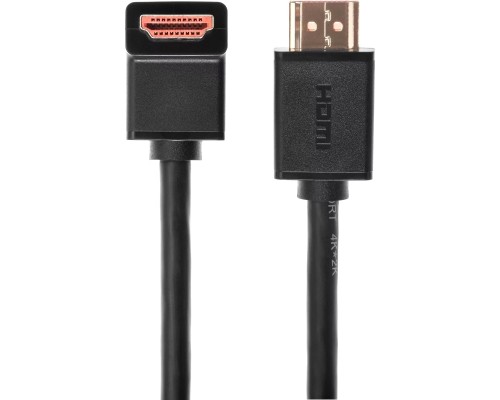 Кабель HDMI---HDMI ver 2.0 угловой коннектор 90град  3м,Telecom TCG225-3M