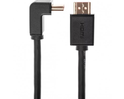 Кабель HDMI---HDMI ver 2.0 угловой коннектор 90град  3м,Telecom TCG225-3M