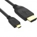 Кабель HDMI-19M --MicroHDMI-19M ver 2.0 1m VCOM CG587-1M