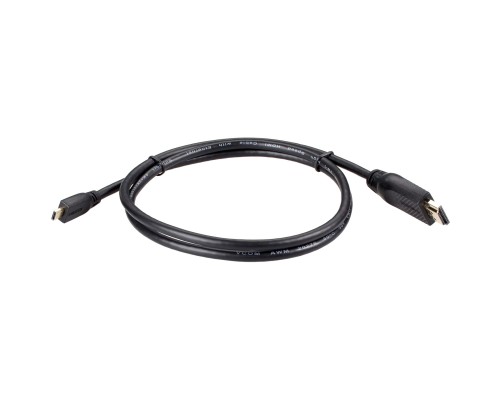 Кабель HDMI-19M --MicroHDMI-19M ver 2.0 1m VCOM CG587-1M