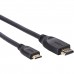 Кабель HDMI-19M --MiniHDMI-19M ver 2.0 1.5m  VCOM CG583-1.5M