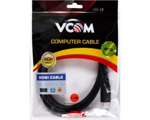 Кабель HDMI-19M --MiniHDMI-19M ver 2.0 1.5m  VCOM CG583-1.5M