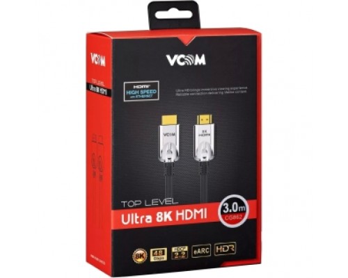 Кабель HDMI 19M/M,ver. 2.1, 8K@60 Hz 3m VCOM CG862-3M