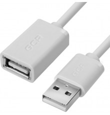 Greenconnect Удлинитель 1.0m USB 2.0, AM/AF, белый, 28/28 AWG, морозостойкий, GCR-UEC5M-BB-1.0m                                                                                                                                                           