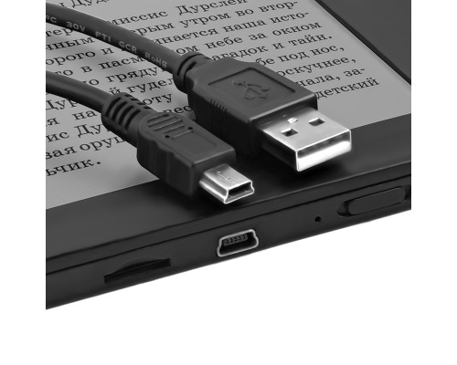 Greenconnect Кабель 5.0m USB 2.0, AM/mini 5P, черный, 28/28 AWG, экран, армированный, морозостойкий, GCR-UM2M5P-BB2S-5.0m