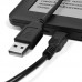 Greenconnect Кабель 0.3m USB 2.0, AM/mini 5P, черный, 28/28 AWG, экран, армированный, морозостойкий, GCR-UM2M5P-BB2S-0.3m