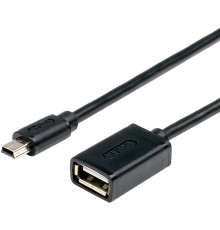 Кабель 0.1 m USB(Af) = miniUSB OTG                                                                                                                                                                                                                        