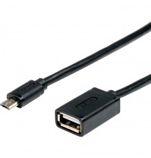 Кабель 0.8 m USB(Af) = microUSB OTG                                                                                                                                                                                                                       