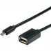 Кабель 0.8 m USB(Af) = microUSB OTG