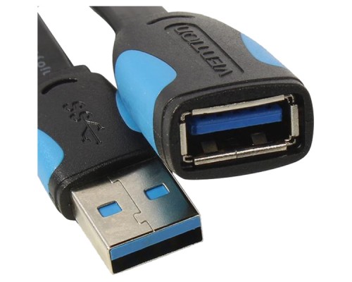 Кабель-удлинитель Vention USB 3.0 AM/AF - 1,5м плоский