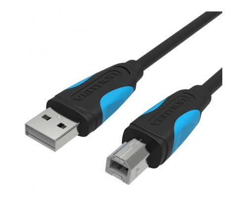 Кабель Vention USB 2.0 AM/BM  - 8м. Черный