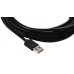 GCR Кабель 1.8m USB 2.0, AM/BM, черный, 28/28 AWG, экран, армированный, морозостойкий, GCR-UPC5M-BB2S-1.8m