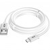 GCR Кабель 2.0m MicroUSB, белый, быстрая зарядка, 28/24 AWG