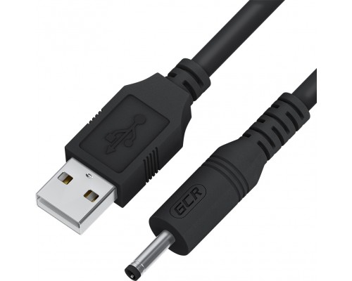 GCR Кабель питания 1.0m USB AM / DC Jack 3.5mm, черный