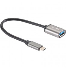 Кабель-адаптер  Type-Cm --> USB 3.0 Af , OTG, 1,5A , 5,0Gbps , Alum grey 0,2m Telecom (TC409M)                                                                                                                                                            