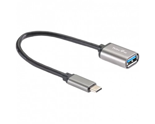 Кабель-адаптер  Type-Cm --> USB 3.0 Af , OTG, 1,5A , 5,0Gbps , Alum grey 0,2m Telecom (TC409M)