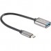 Кабель-адаптер  Type-Cm --> USB 3.0 Af , OTG, 1,5A , 5,0Gbps , Alum grey 0,2m Telecom (TC409M)