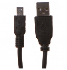 Кабель 1.0m USB AM/mini, черный, 4PH-R90117                                                                                                                                                                                                               
