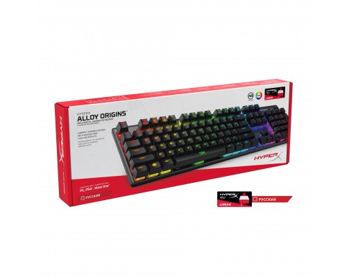 Клавиатура игровая/ HyperX Alloy Origins Full Red (HX-KB6RDX-US) (RUS)