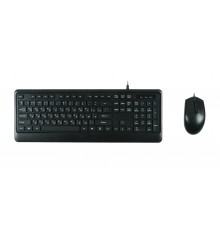 Комплект клавиатура+мышь/ Keyboard/mouse set MK120, USB wired, 104 кл, 1000DPI, 1.8m, black, Foxline                                                                                                                                                      