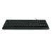 Комплект клавиатура+мышь/ Keyboard/mouse set MK120, USB wired, 104 кл, 1000DPI, 1.8m, black, Foxline