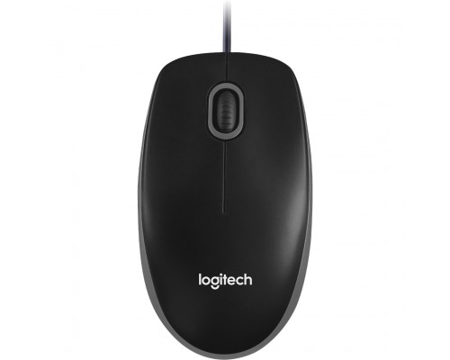 Мышь проводная Logitech B100, черный [910-003357]