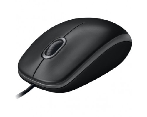 Мышь проводная Logitech B100, черный [910-003357]