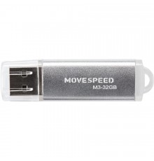 Накопитель USB2.0 32GB Move Speed M3 серебро                                                                                                                                                                                                              