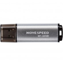 Накопитель USB2.0 32GB Move Speed M1 серебро                                                                                                                                                                                                              