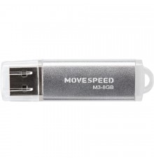 Накопитель USB2.0 8GB Move Speed M3 серебро                                                                                                                                                                                                               
