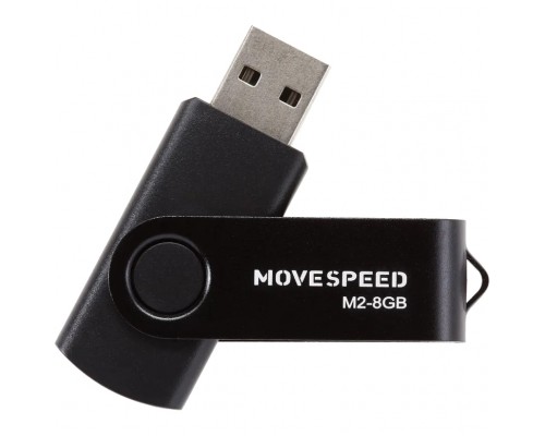 Накопитель USB2.0 8GB Move Speed M2 черный