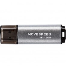 Накопитель USB2.0 16GB Move Speed M1 серебро                                                                                                                                                                                                              