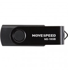 Накопитель USB2.0 16GB Move Speed M2 черный                                                                                                                                                                                                               