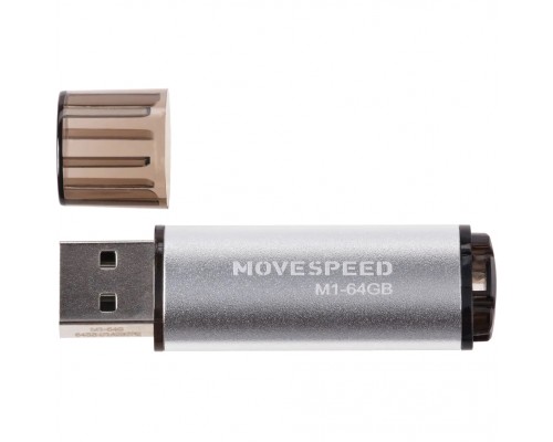 Накопитель USB2.0 64GB Move Speed M1 серебро