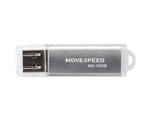 Накопитель USB2.0 16GB Move Speed M3 серебро