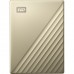 Внешний жесткий диск WESTERN DIGITAL 2.5' 2.0Tb USB-C/USB 3.2 Gen1 WD My Passport Ultra WDBC3C0020BGD-WESN Gold