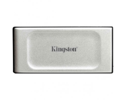 Твердотельный накопитель/ Kingston SSD XS2000, 4000GB, Portable Type-C, USB 3.2 Gen 2x2, R/W 2000/2000MB/s, IP55, 70x33x14mm, Silver (5 лет)